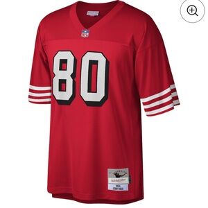 Mitchell & Ness Red 49ers NFL Jerry Rice Throwback Jersey